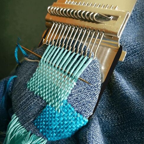 New Knit Patch Kit-Knits Patchs Mending 2.0 Kits, Worn Spots, Mini Portable Patch Set for Beginners and Craft Enthusiasts, and Stubborn Stains Into Beautiful.(14 Hooks) in Kuwait