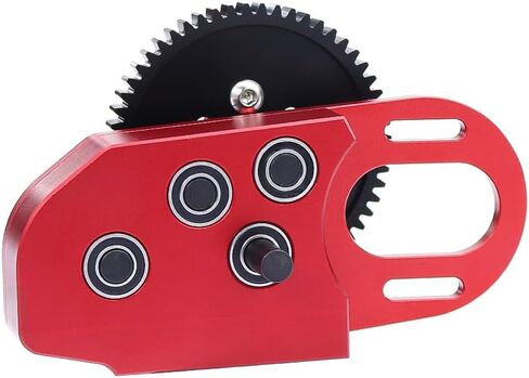 Overdrive Gearbox Case for LCG 1/10 SCX10 III II 90046 Capra TRX4 Crawler Car with Transmission Gear (Red) in Saudi Arabia