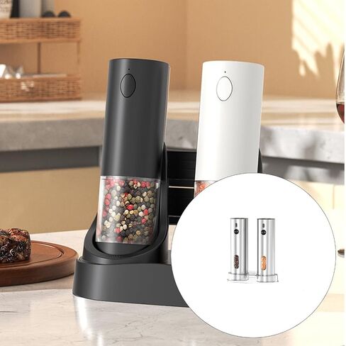 Rechargeable Cordless Electric Pepper and Salt Grinder Adjustable Coarseness Setting Cordless Kitchen Tool For Spices in Saudi Arabia
