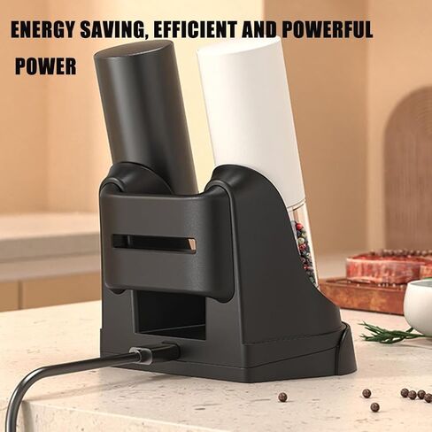 Rechargeable Cordless Electric Pepper and Salt Grinder Adjustable Coarseness Setting Cordless Kitchen Tool For Spices in Saudi Arabia