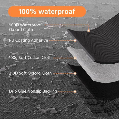 Simple Trending SUV Cargo Liner for Dogs, Waterproof Dog Car Seat Cover Mat for SUVs Sedans Vans, Universal Fit Pet Trunk Cover with Non-Slip Bumper Flap Protector, Black in Saudi Arabia