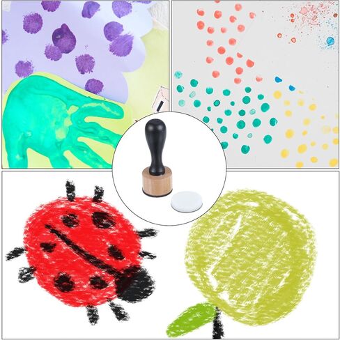 Oruola 46pcs Ink Blending Tool, 2 Ink Blending Brushes & 44 Replacement Refill Sponge Domed Foam Pads Art Supplies for Scrapbooking Painting Drawing Art Supplies Distressing Blending in Saudi Arabia