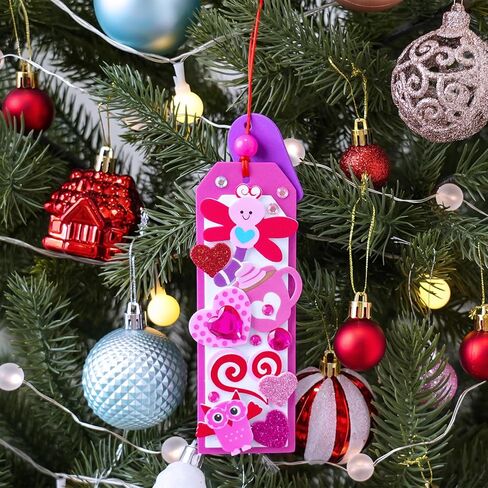 Winlyn 36 مجموعات من زخارف عيد الحب DIY على شكل قلب من الإشارات المرجعية لعيد الحب، مجموعات حرفية من الفوم الفارغة مع ملصقات إسفنجية لعيد الحب لأنشطة الفصول الدراسية للأطفال، هدايا الحفلات، تبادل الهدايا in Kuwait
