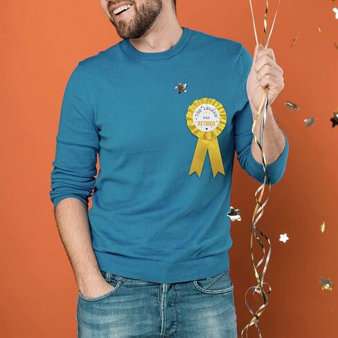 The Legend Has Retired Yellow Tinplate Badge Pin - Happy Retirement Button, Party decoration Celebrations & Retirement Decorations YHEZXUN in Kuwait