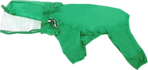 Generic معطف واق من المطر للحيوانات الأليفة مع شريط عاكس مقاس 2XL أخضر 1 قطعة in Kuwait
