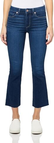 PAIGE Women's Colette Crop Flare Raw Hem Jean in Saudi Arabia