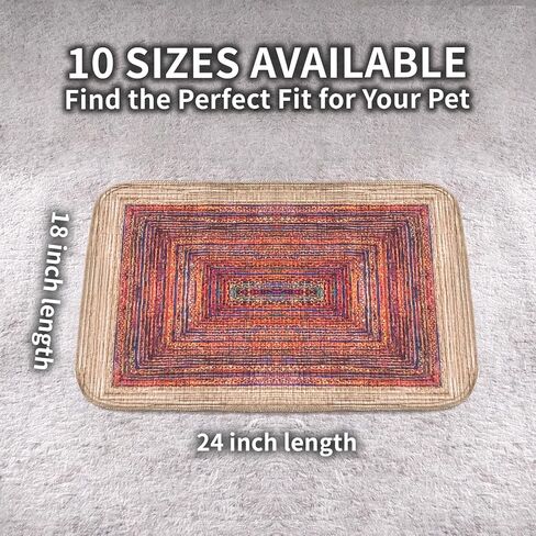 Dog Pee Pads Training Pads Upgrade Triple Thickness All-Purpose Super Absorbent & Leak-Proof, Quick Dry and Leak-Proof and Odor Control (Sisal Bohemian Print, 18" x24" x2PCS) in Saudi Arabia