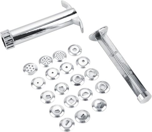 HEEPDD Clay Extruder Gun، أداة بثق الطين بوليمر كلاي باثق 19 قرصًا من سبائك الزنك مجموعة نحت حرفية مع أقراص قابلة للتبديل لمعجون السكر والمعجنات السيراميكية in Kuwait