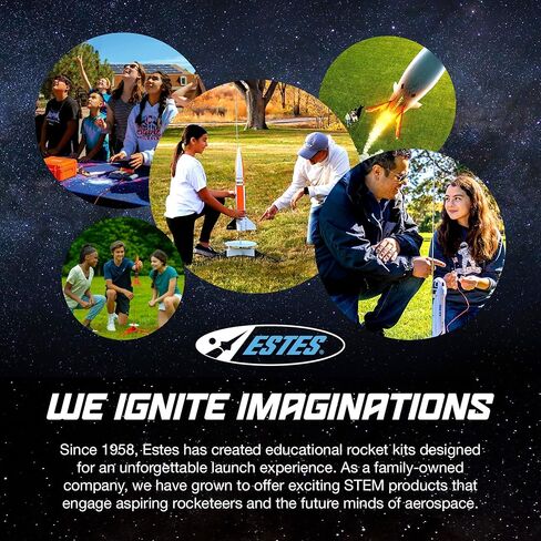 Estes 1303 Banshee Model Rocket Kit, Intermediate Flying-Rocket-Model Kit for Ages 10+ in Saudi Arabia