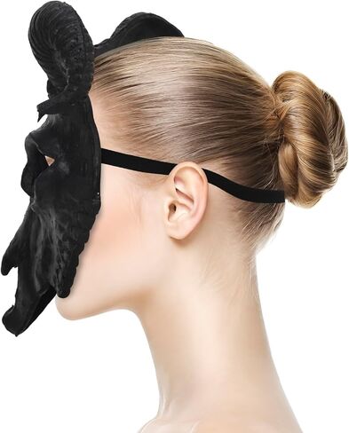 PURFUN Gothic Goat Head Skull Mask Ram Horns Animal Skull Costume Mask Demon Devil Evil Mask Cosplay Halloween Decor Prop in Saudi Arabia