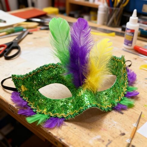 500PCS Small Craft Feathers Mardi Gras Assorted Colors 3-5Inch Purple Green Yellow Gold Rooster Feathers for Birthday Party Decoration Balloons Ornaments Dream Catchers Kindergarten Crafting in Saudi Arabia