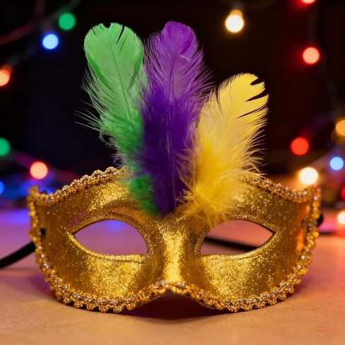 500PCS Small Craft Feathers Mardi Gras Assorted Colors 3-5Inch Purple Green Yellow Gold Rooster Feathers for Birthday Party Decoration Balloons Ornaments Dream Catchers Kindergarten Crafting in Saudi Arabia