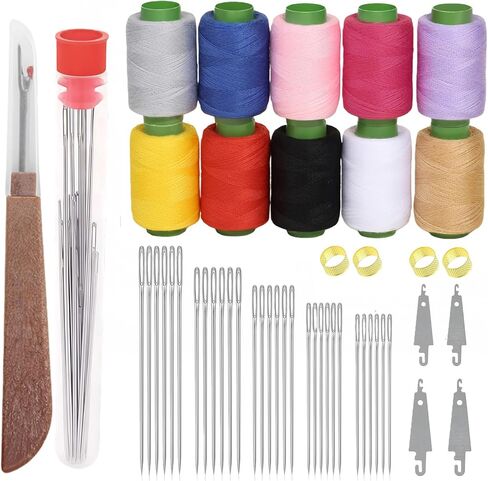 45PCS Steel needles for hand sewing, Stainless Steel Sewing Needles, Steel Needle Sewing Kit,sewing needles, Portable DIY Handcraft Set, Suitable for Beginners &Handicraft Enthusiasts& Daily Use in Saudi Arabia