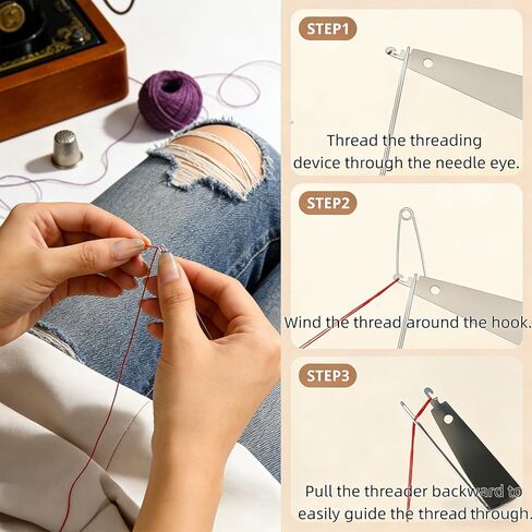 45PCS Steel needles for hand sewing, Stainless Steel Sewing Needles, Steel Needle Sewing Kit,sewing needles, Portable DIY Handcraft Set, Suitable for Beginners &Handicraft Enthusiasts& Daily Use in Saudi Arabia