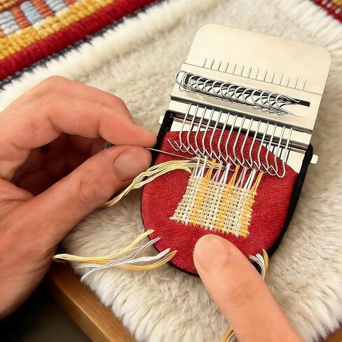 مجموعة Knit Patch Lo-om، مجموعة صغيرة محمولة من Patch Darning Lo-oms 2.0، مجموعة أدوات النسيج المرقعة لإصلاح الخياطة بسرعة، والخياطة، ومجموعة الحياكة للمبتدئين (المجموعة أ) in Kuwait