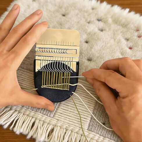 مجموعة Knit Patch Lo-om، مجموعة صغيرة محمولة من Patch Darning Lo-oms 2.0، مجموعة أدوات النسيج المرقعة لإصلاح الخياطة بسرعة، والخياطة، ومجموعة الحياكة للمبتدئين (المجموعة أ) in Kuwait
