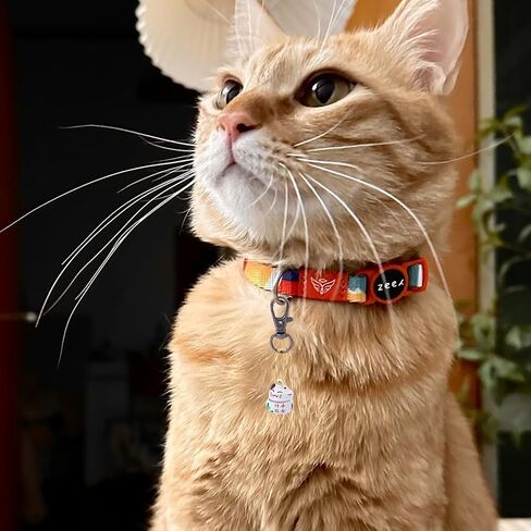 16Pcs DIY Keychain Making Kits Lucky Cat Collar Bells Loud Jingle Dog Bells Fortune Cat Charm Pendants with Swivel Clasps Split Key Rings for Puppy Kitten Collar Purse Keys Bag Jewelry in Kuwait