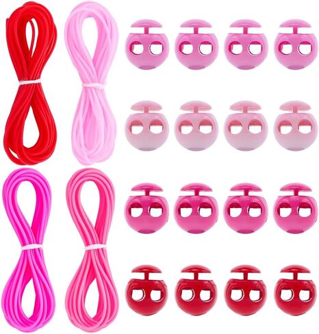 CRASPIRE 20Pcs Knitting Stitches Holder Kit Cord Lock 4 Colors Hollow Pipe Rubber Markers 1.4mm Needle Stoppers Set Tubing Barber 16Pcs Silicone Locks for DIY Beading Necklaces Bracelet Craft Point in Saudi Arabia