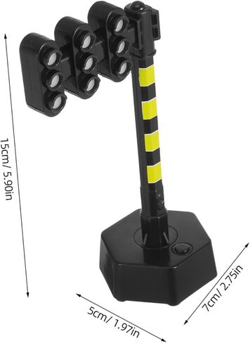 Yardwe Traffic Light for Realistic Traffic Signal Model Playset with Sound and Light Educational Tool for Home Kindergarten and Outdoor Learning Promotes Awareness in Saudi Arabia