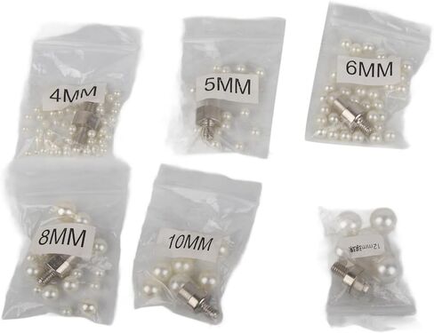 Qiilu Pearl Setting Machine Kit,Manual Pearl Press Tool for DIY Crafts,Precision Bead Placement with Assorted Sizes in Saudi Arabia