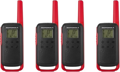 Motorola Solutions, Portable FRS, T210, Talkabout, Two-Way Radios, Rechargeable, 22 Channel, 20 Mile, Black W/Red, 2 Pack in Saudi Arabia
