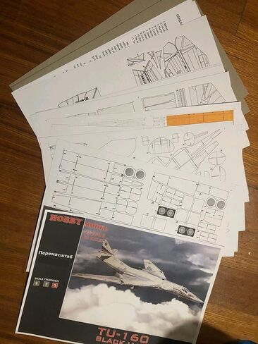 ZEZEFUFU 1/72 مقياس توبوليف Tu-160 جاك الأسود منفذها نموذج طائرة اليدوية لتقوم بها بنفسك نموذج ورقة (مجموعة غير مجمعة) in Kuwait