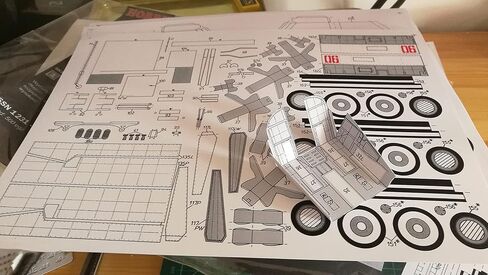 ZEZEFUFU 1/72 مقياس توبوليف Tu-160 جاك الأسود منفذها نموذج طائرة اليدوية لتقوم بها بنفسك نموذج ورقة (مجموعة غير مجمعة) in Kuwait