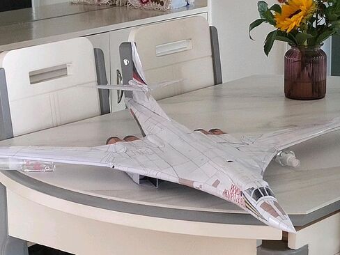 ZEZEFUFU 1/72 مقياس توبوليف Tu-160 جاك الأسود منفذها نموذج طائرة اليدوية لتقوم بها بنفسك نموذج ورقة (مجموعة غير مجمعة) in Kuwait