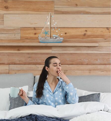 CoTa Global Ocean Breeze Sailboat Nautical Decor - Handmade Beach Themed Wooden Boat Home Decor for Living Room Shelves, Tabletop, Desk, Cute Nautical Party Decorations - 11.3 Inches in Saudi Arabia
