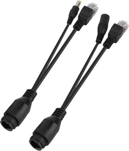 POE Splitter Injector, POE Adapter Splitter 12V Power Over Ethernet Passive POE Adapter Cable Splitter Injector Black (White) in Saudi Arabia