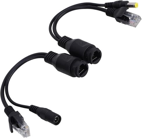 POE Splitter Injector, POE Adapter Splitter 12V Power Over Ethernet Passive POE Adapter Cable Splitter Injector Black (White) in Saudi Arabia
