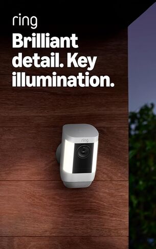 Ring Spotlight Cam Pro, Battery, Home or business security, Retinal 2K Video, Color Night Vision and Two-Way Talk with Audio+, 3-pack, White in Saudi Arabia