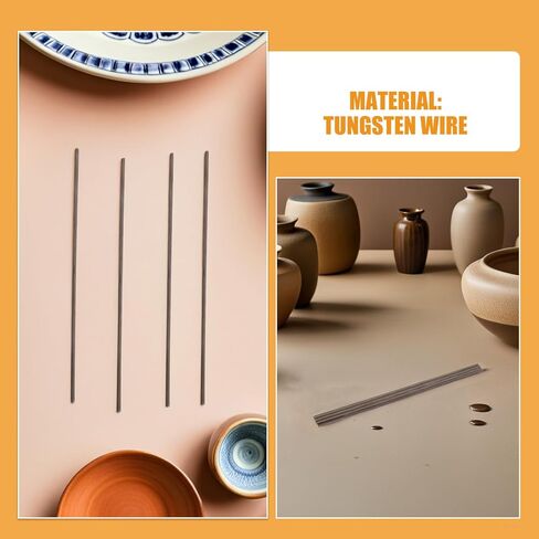 Gadpiparty 10pcs High Fire Tungsten Wire Pottery Ceramic Firing Heat Resistant Kiln Accessories for Jewelry Making Thickness Supports for Projects Grey in Saudi Arabia