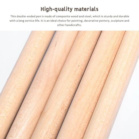5PCS Embossing Tool Dual Tips Dotting Tools for Painting & Sculpting Steel Embossing Pen with Wooden Handle for Transfer Paper Nail Art Nail Art Dotting Tool in Kuwait