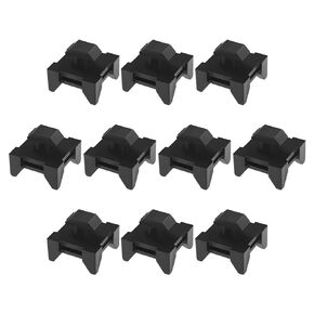 SING F LTD 10Pcs Cable Holder Groove Clips Wire Clips Holders Fit for European Standard 4545 Aluminum Profiles Cable Duct Installation Blocks Black 15x9.5mm