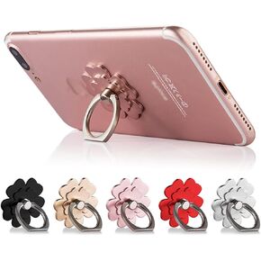 Kinizuxi Phone Ring Stand Holder, 360 Degree Rotation Lovely Flower Phone Ring Holder Finger Grip Compatible with Various Mobile Phones,Tablet and Phone Cases (5 Packs)