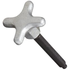 TE-CO 31051 Dog Point Hand Knob Screw Black Oxide, 1/2-13 Thread x 3-1/16" Lg (2-Pack)