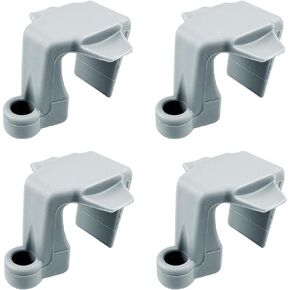 VTurboWay Boat Bumper Clips, Boat Fender Clips for Docking, Boat Square Rail Fender Hangers, 4 Pcs, Black, Nylon UV Resistant Marine Grade