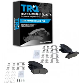 TRQ Front & Rear Ceramic Disc Brake Pad Kit for Nissan Rogue & Rogue Sport New