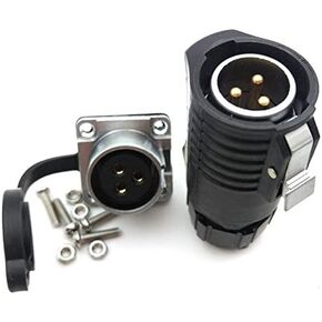 SZJELEN XHP20 30A IP67 2Pin موصل كابل الطيران المقاوم للماء، موصل كابل الطاقة LED، مناسب لمنفذ الطاقة الشمسية RV (2Pin، قابس ذكر ومقبس أنثى)
