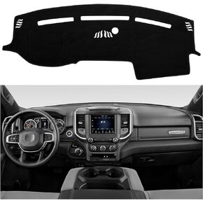 SPEEDWOW Dashboard Dash Board Cover Mat Carpet Compatible with 2019-2023 Dodge Ram