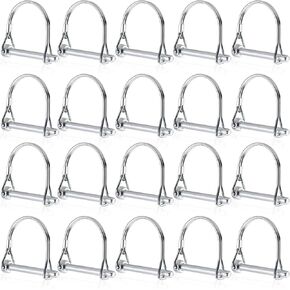 دبوس وصلة المقطورة من AuInn، دبابيس قفل السلك، دبوس وصلة الأمان، دبوس مقطورة مقوسة بقطر 6 مم × 50 مم لحديقة المزرعة (10) in Kuwait