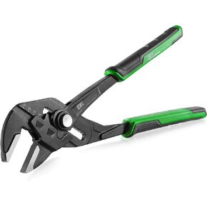 SK 10-Inch Pliers Wrench, Premium CR-V Construction, Smooth Parallel Jaws with Comfortable Grips