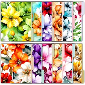 PARTH IMPEX 12 Pack Decorative File Folders, 1/3 Cut Tab with Assorted Positions, Letter Size Paper Holders (9.37" x 11.75") Matte Finish Laminated for Office School Work - Inspirational Quotes Design in Kuwait