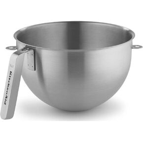 KitchenAid KSMC5QBOWL 5-Quart Mixing Bowl with J Hook Handle, Stainless Steel, NSF, (Fits Commercial Stand Mixers KSM8990 and KSM7990)