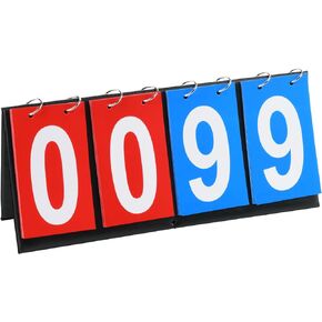 Cosmos Portable Table Top Flip Scoreboard Score Keeper Score Flipper for Basketball Football Soccer Baseball Hockey Multi-Sports Competition