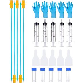 5 Set AI Artificial Insemination Dog Breeding Kit, Canine Breeding Kit, Disposable Canine Artificial Insemination, Dog Insemination Breeder Kit, Canine Breeding Supplies for Large Breeds (7.87 inch)S