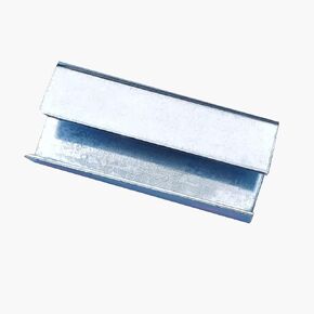NOVYAJUAN Packaging Metal Open Seals for 5/8" Width Polypropylene (PP) Strapping, 1.25" Length (Pack of 100)