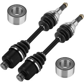 Rear Left or Right CV Axle & Wheel Bearing Set for Polaris Sportsman 335/400/500 HO, Worker 5001999 2000 2001 2002, 2 CV Axles and 2 Wheel Bearings