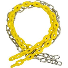 Swing Set Stuff Children's Coated Chain with SSS Logo Sticker, Yellow, 5 1/2'